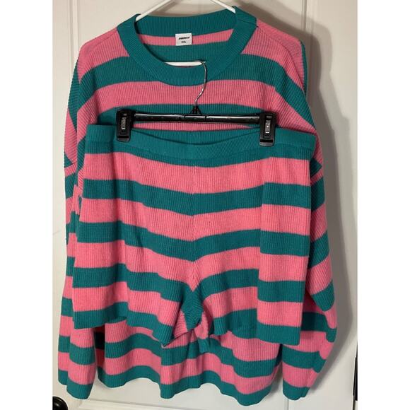 Xieerduo Womens Stripped Sweater Oversized Lounge set XXL - Picture 1 of 9